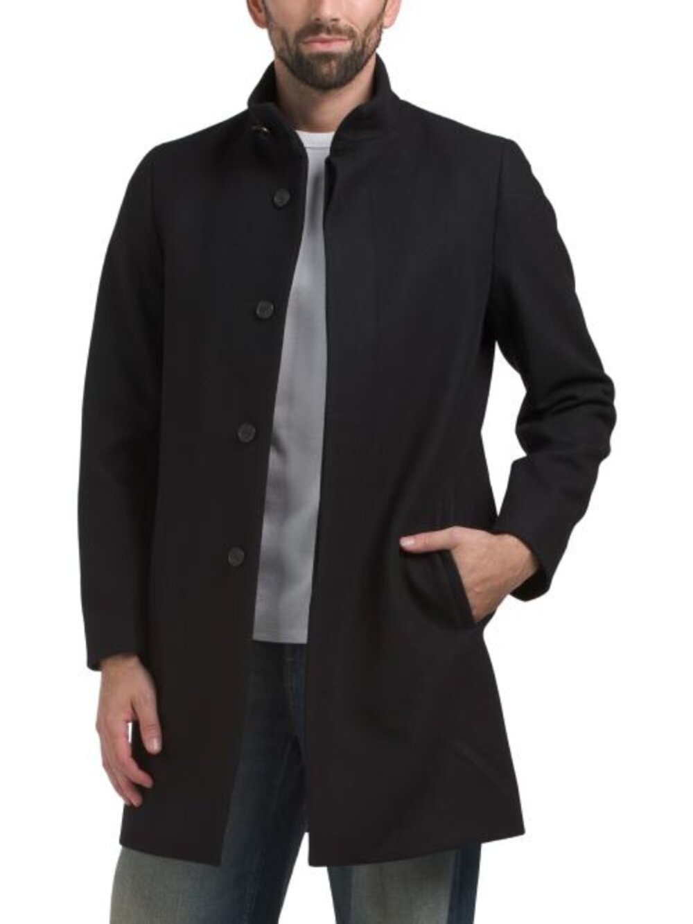 THEORY Wool Blend Clinton Melton Belvin Coat
